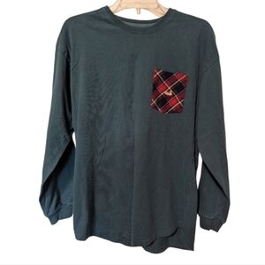 Southern Marsh small women's long sleeve cotton shirt hunter green